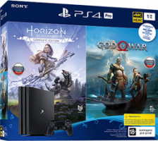 Игровая приставка Playstation 4 1 TB PRO + God of War 4 + Horizon zero dawn CE