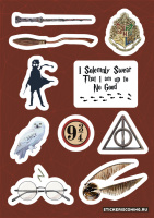 Стикер лист Stickeriscoming - Harry Potter