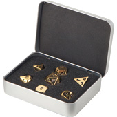 Фотография Набор кубиков Metal Dice Set - Gold (7 шт) [=city]