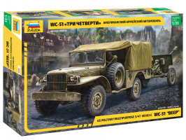 Американский армейский автомобиль Dodge WC-51 «ТРИ ЧЕТВЕРТИ» (1:35)