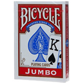 Фотография Карты Bicycle Standard Jumbo (крупный индекс, красные, К-462) [=city]