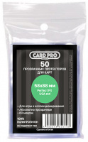 Фотография Протекторы Card-Pro Perfect Fit USA std для Manchkin 58x88мм (50 шт.) прозрачные [=city]