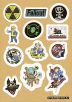 Стикер лист Stickeriscoming - Fallout