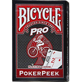 Карты Bicycle Pro Poker Peek, красные